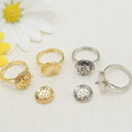 Adjustable Mesh Ring Blank Gold Silver Jewelry Findings for Wire Crochet