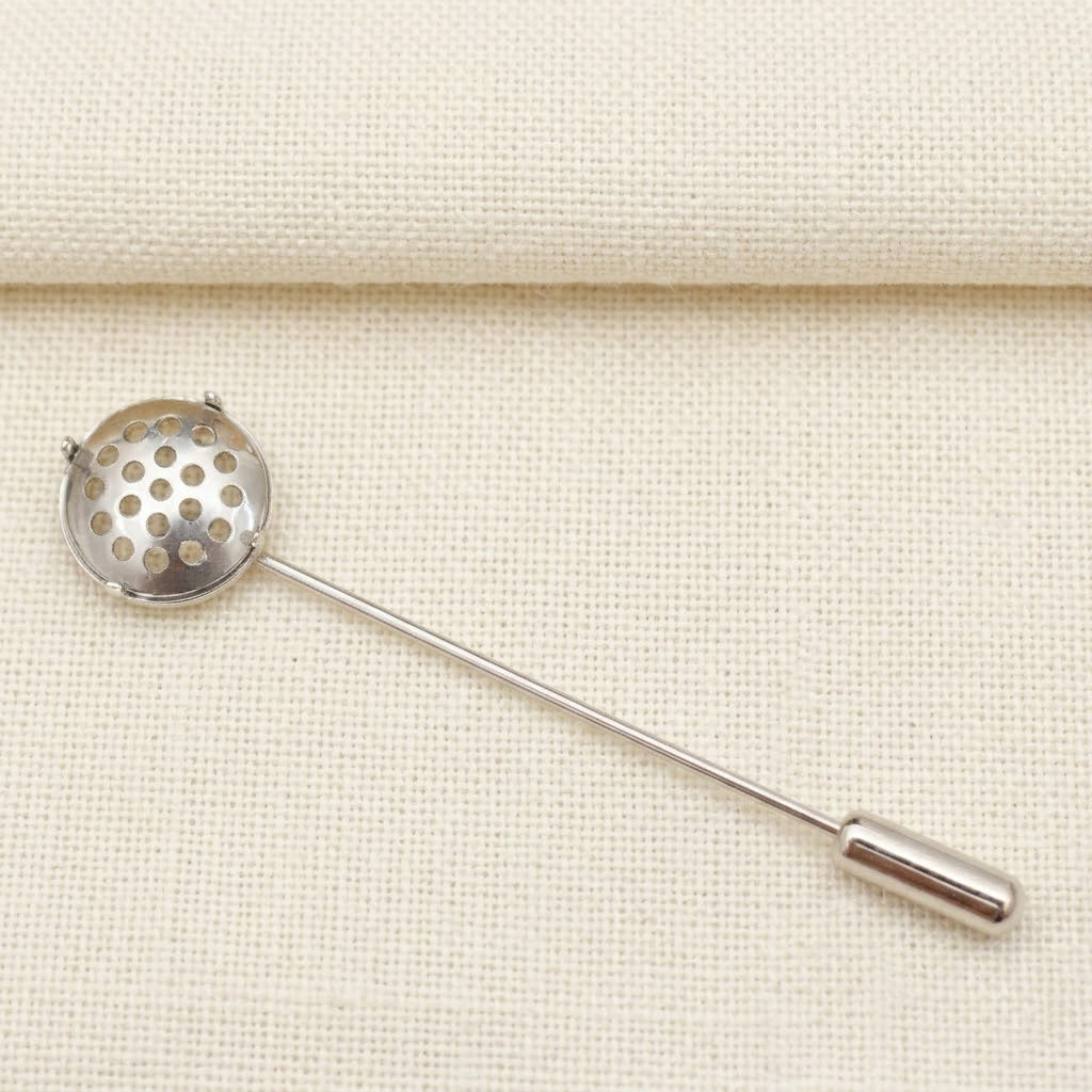Mesh Disc Brooch Base Gold Silver Jewelry Findings for Wire Crochet