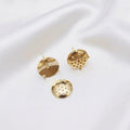 Metal Wire Crochet Earring Stud Base Components Gold Silver Jewelry Findings Two Styles Available**