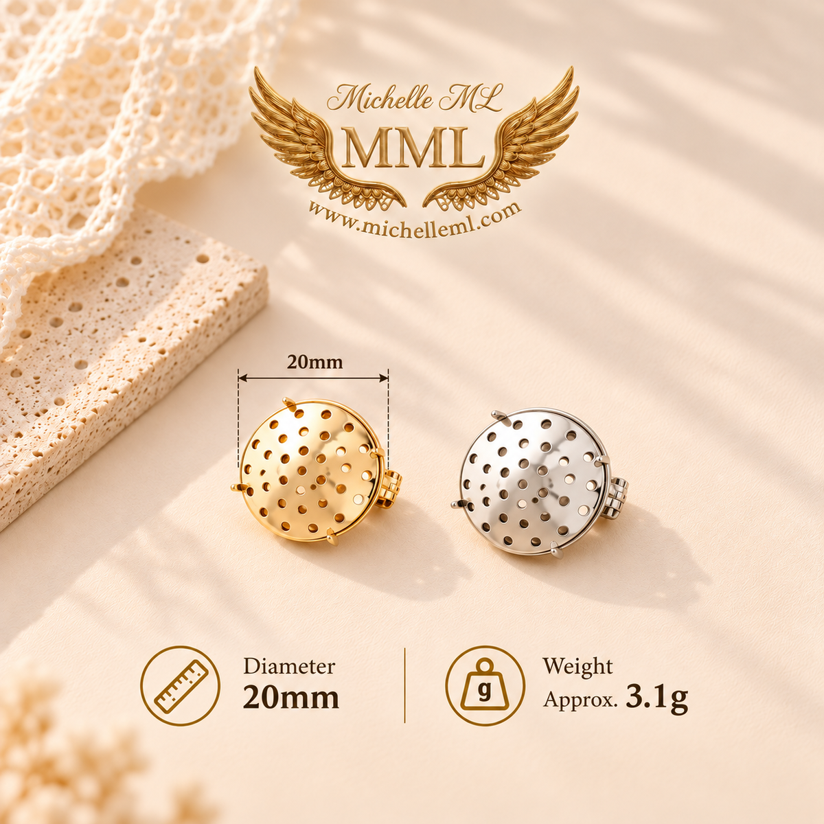 Mesh Brooch Pin Base Gold Silver Jewelry Findings For Wire Crochet Handmade Accessories Making