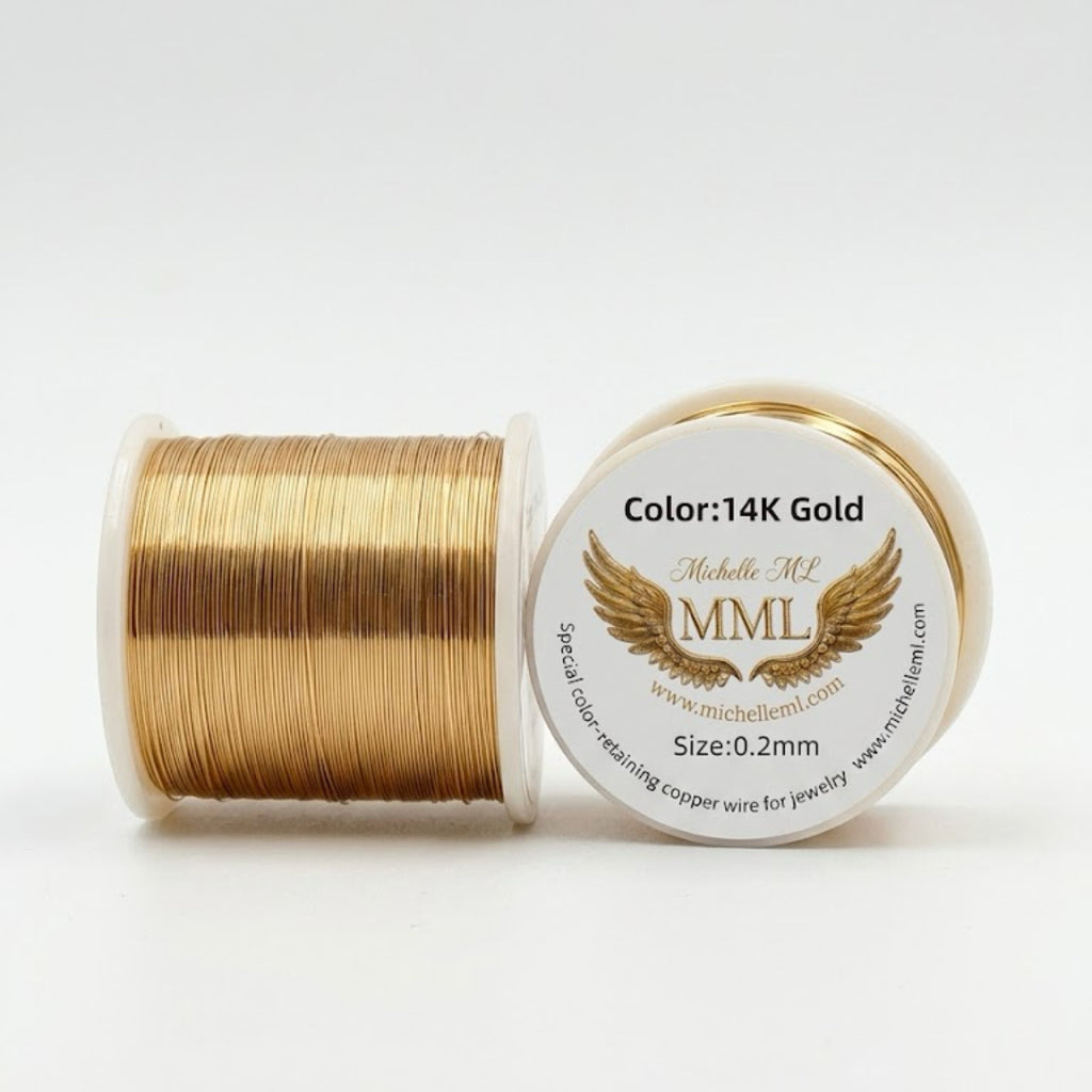 Color Retaining Copper Jewelry Wire Gold Silver for Wire Crochet Large Spool