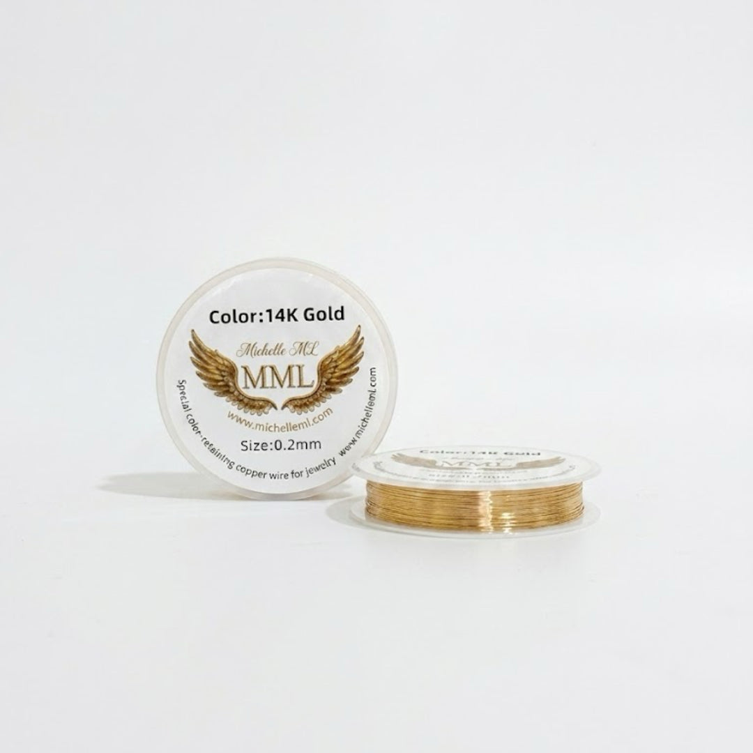 Color Retaining Copper Jewelry Wire Silver 14K Gold Beading Craft Wire for Crochet Jewelry Making