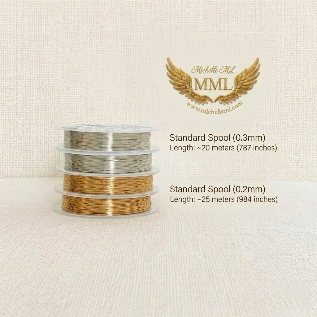 Color Retaining Copper Jewelry Wire Silver 14K Gold Beading Craft Wire for Crochet Jewelry Making
