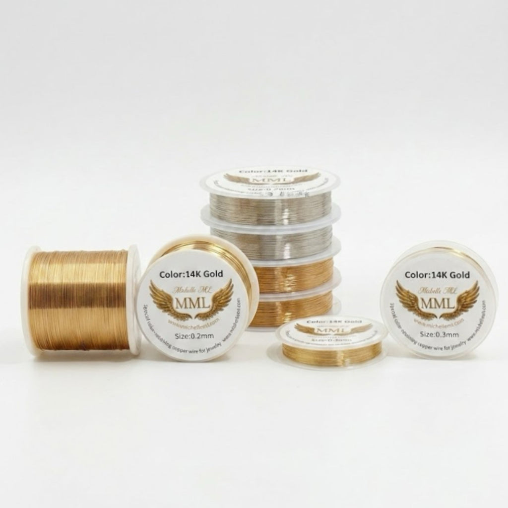 Color Retaining Copper Jewelry Wire Gold Silver for Wire Crochet Large Spool